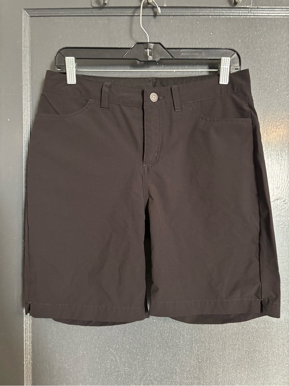 Patagonia women's Black Flat Front Performance Shorts